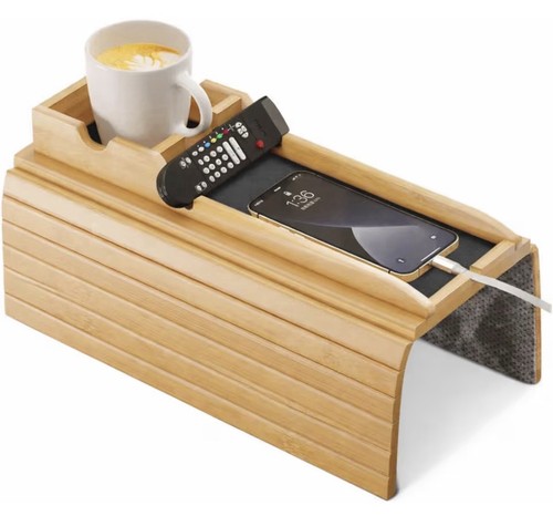 Bamboo sofa arm tray table - bamboo,